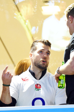 mcavoys:    Henry Cavill attends the England v Australia match during the Rugby World Cup 2015 on October 3, 2015 at Twickenham Stadium, London, United Kingdom.    