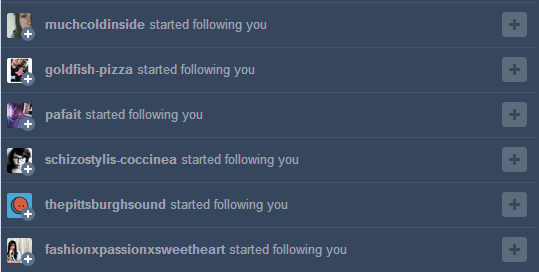 catalogar:  Like = 100-150 new followersReblog = 150-250 new followersLike   Reblog =