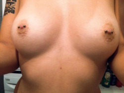 mdptny:  Enjoy!Best pierced nipples so far,