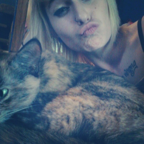 Kickin it with my main bitch, #georgia #thecat #babe #iloveher #pleasedontrunawayagain