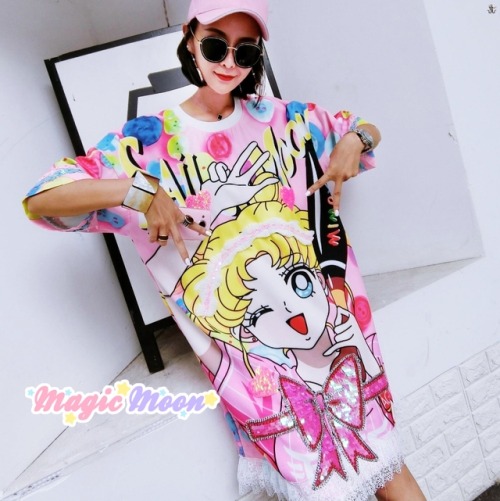 ★ Cute Usagi Sequin Long Shirt ★Visit: magicmoon.storenvy.com