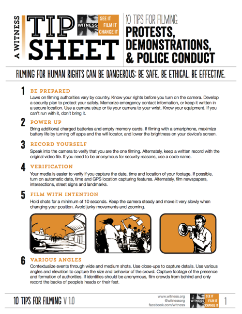 futurejournalismproject:10 Tips for Filming Protests, Demonstrations & Police Misconduct Remem