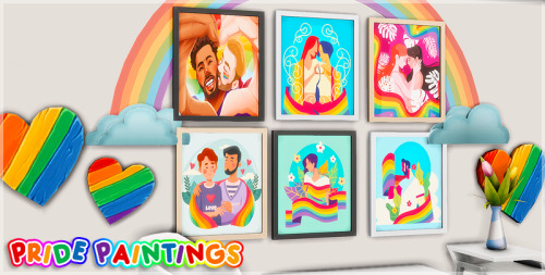 marshyism:Happy Pride Month! Here are some base game compatible pride themed paintings you can grab 