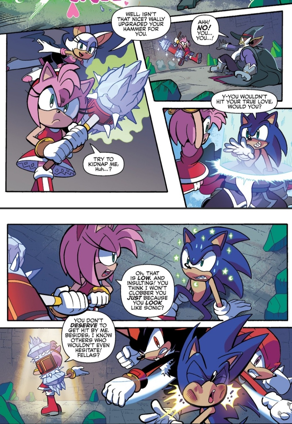 Gotta love IDW's portrayal of Sonic and Amy's relationship :  r/SonicTheHedgehog