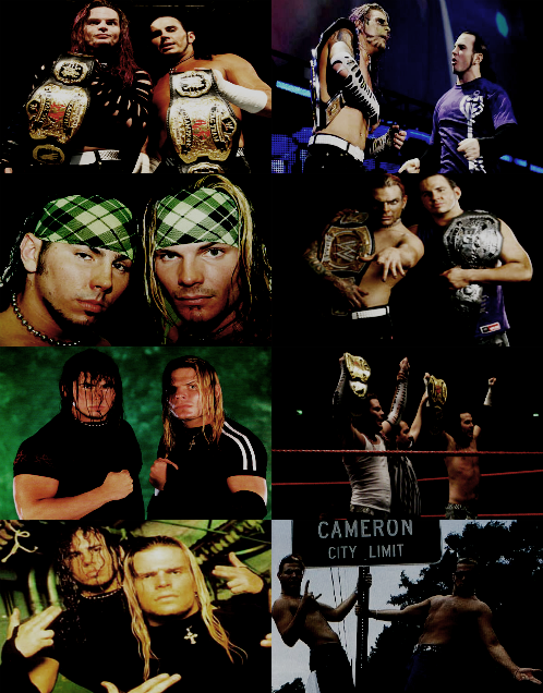 bulletproofxlovex:  top 5 favorite tag teams #3. Hardy Boyz  Matt Hardy/Jeff Hardy