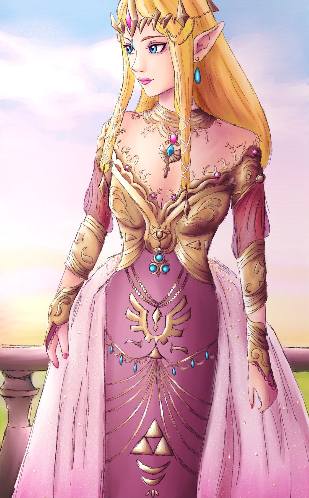 Fan Inspired Princess Zelda dress by auress on DeviantArt