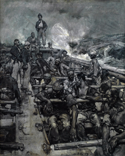 FRANK BRANGWYNSlave ShipOil on Canvas30″ x 24″