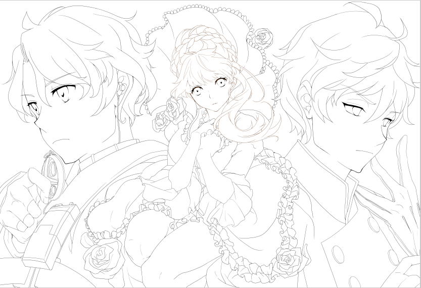 lu-cid-sky:  WIP Shots of my Heavens Fall - A/Z Piece!CLIP and PSCS6 per usual. Lets