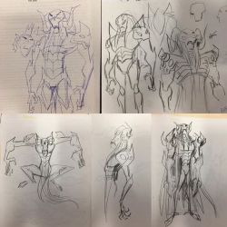 andysuriano: THE EVOLUTION OF BARON DRAXUM: There’s an AWESOME BRAND NEW @TMNT eps this coming Saturday on @nickanimation featuring Draxum AND the Foot Clan—here are very early development sketches and revolution of our baddie voiced by @johncena