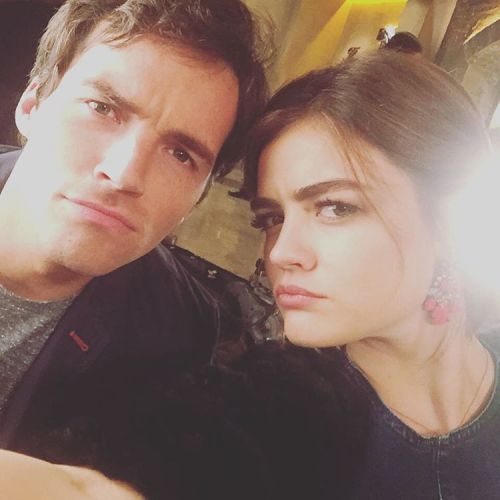 ianspainharding:lucyhale I’m letting Ian write the caption. (Ian is so great, I can’t believe I get 