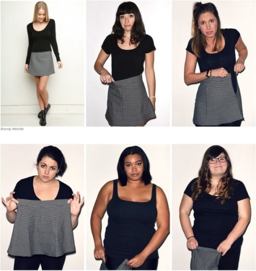 endenogatai:  a-night-in-wonderland:  One size fits all….  The discrepancies in women’s clothing sizes are insane 