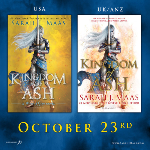 worldofsarahjmaas:  The cover for KINGDOM OF ASH is here! The Throne of Glass series by Sarah J. Maa