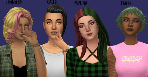 witheringscreations:All C-Cerberus-Sims-S Hairs Recolored in AMPified40 add-on swatches in omicient’