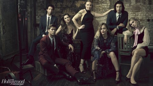 dailyadamdriver:Adam Driver w/ the cast of Girls for The Hollywood Reporter (February 2016)