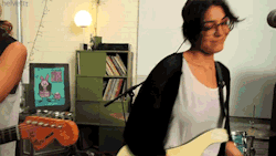 helvettt:  Jenny Lee Lindberg.  Warpaint playing “Bees” from Yours Truly Session. Gif made by me. Please don’t delete any word of this text, and I’m being fucking serious, don’t delete anything. Thanks for keeping the source. 
