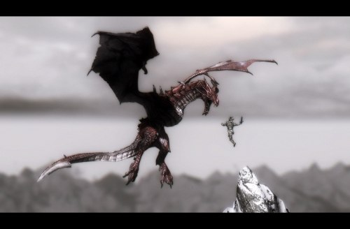 bardofchaos: jillian-613: It’s an end to the evil, of all Skyrim’s foes.Beware, beware, the Dragon