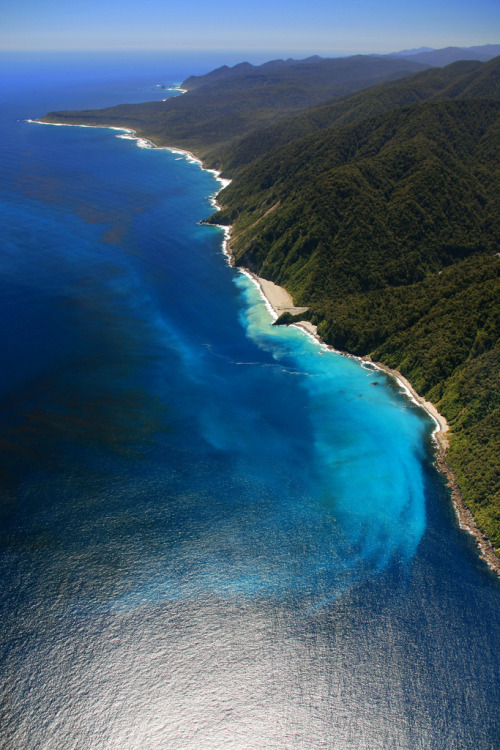 Coast outside Milford Sound, New Zealand