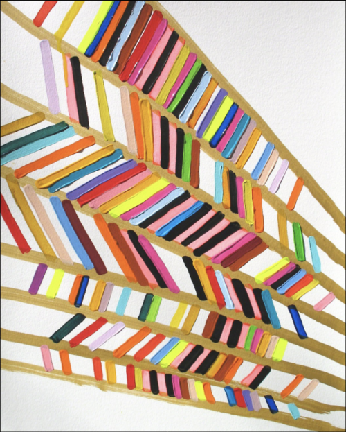 spacecamp1: Martina Nehrling, East of the Sun 2, 2015, Acrylic on Montval paper