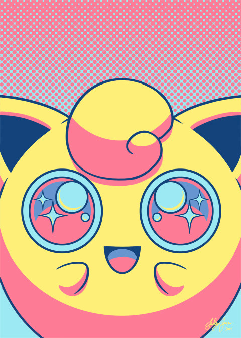 red-flare:  Jigglypuff Palette Portrait by Red-Flare Another Smash Bros portrait!