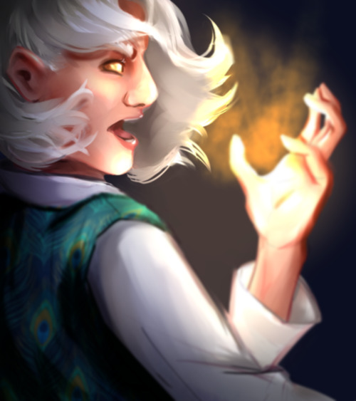 speed paint of an angry bard 