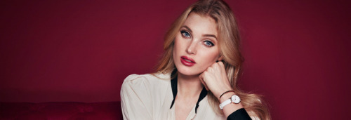 Elsa Hosk for Daniel Wellington Holiday Collection.