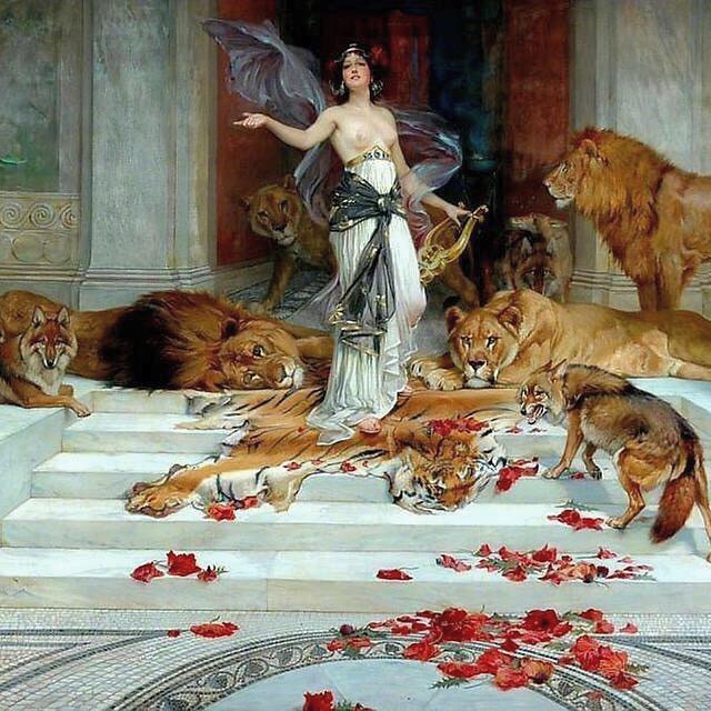 lilnympho:Circe by Wright Barker (1889) (at Silver Lake, Los Angeles)