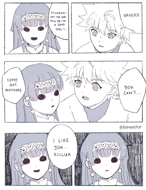 HxH ch.336 scene redrawNanika is a very good girl, pls give her lots of head pats