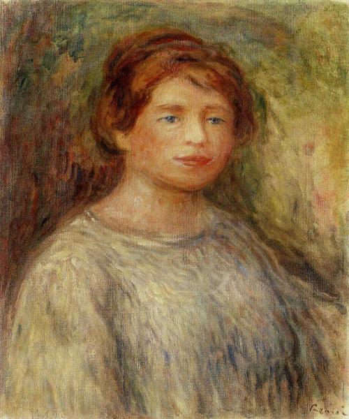 Portrait of a Woman, 1911, Pierre-Auguste RenoirMedium: oil,canvashttps://www.wikiart.org/en/pierre-