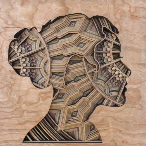 hadrians-view: Laser-Cut Wood Relief Sculptures by Gabriel Schama