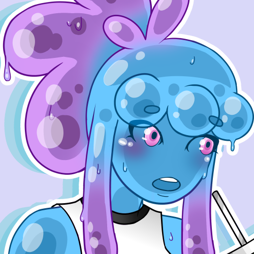 Girltober 2021 Day 3: Slime I stream for Artober! Catch me at twitch.tv/thekitkhat  