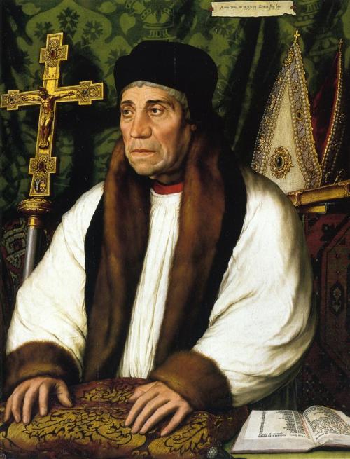 artist-holbein:Portrait of William Warham, Archbishop of Canberbury, 1527, Hans Holbein the YoungerM