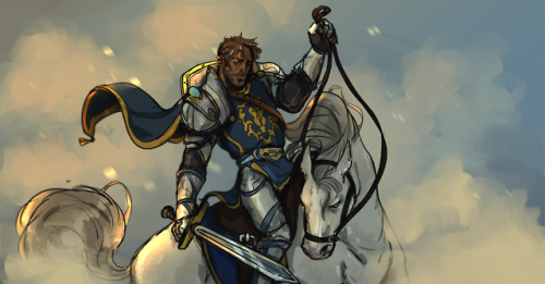 alharinish: kehleryn:Your local knight in shining armor I miss Warcraft art being even a little bit 