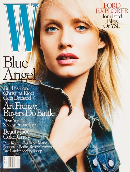 knittinganddrinkingtea:Amber Valetta on the cover of W Magazine July 2000
