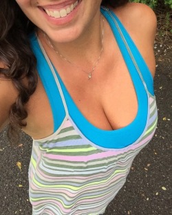 ultra-justtryit:Out for a hot, fun run and got sooo sweaty…wanna lick @beastmodemetal ?