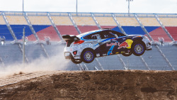 hyundaimotorsports:  He came, he soared, he conquered. Congrats to Rhys Millen and his Hyundai Veloster Turbo for taking first place at the Global RallyCross race in Daytona! Photo:Alison Padron/Red Bull Global Rallycross