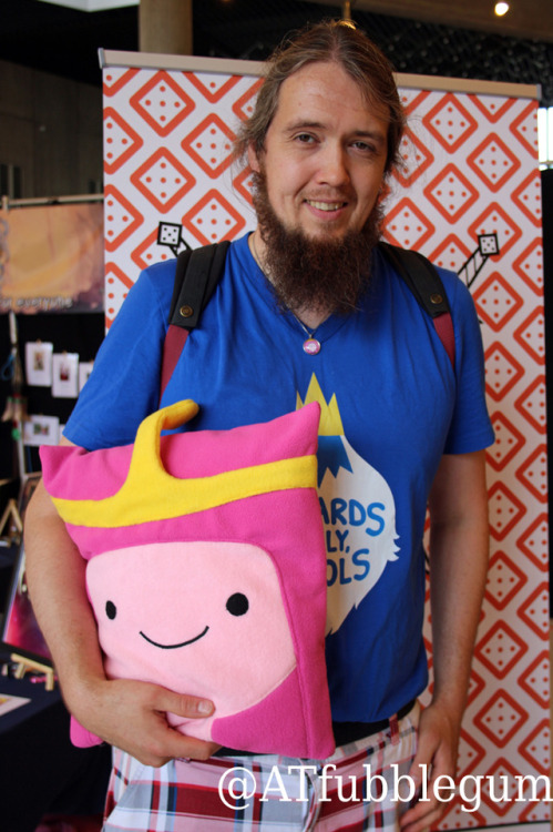 atfubblegum: I could n t resist buying this amazing princess bubblegum cushion at comic con Gent. 