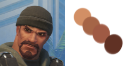 reaperapologist:   pls take note overwatch fandom: no matter what lighting Gabriel Reyes is in he’s still not white 