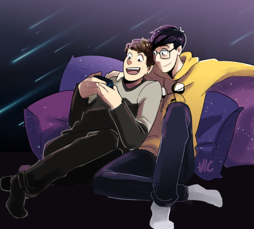 incaseyouart: Stargazing~ @danielhowell and @amazingphiltwitter | redbubble | youtube | instagram | 