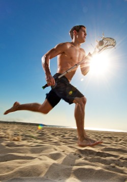 itsswimfever:Beach lacrosse - anyone for a game??