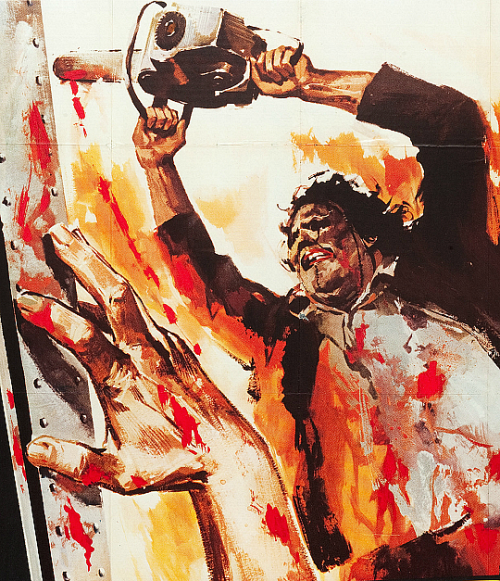 pierppasolini:The Texas Chainsaw Massacre (1974) poster (detail) by Sandro Symeoni