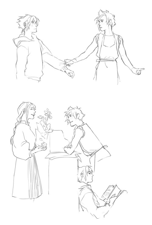 kaciart:   Patreon | Ko-Fi  -   So Noct got chased by a mob of girls and ducked into the first open door after turning a corner and whipped the sign Proms like ‘I hope youre not planning to rob the place - a florist is hardly a lucrative target’ Keep
