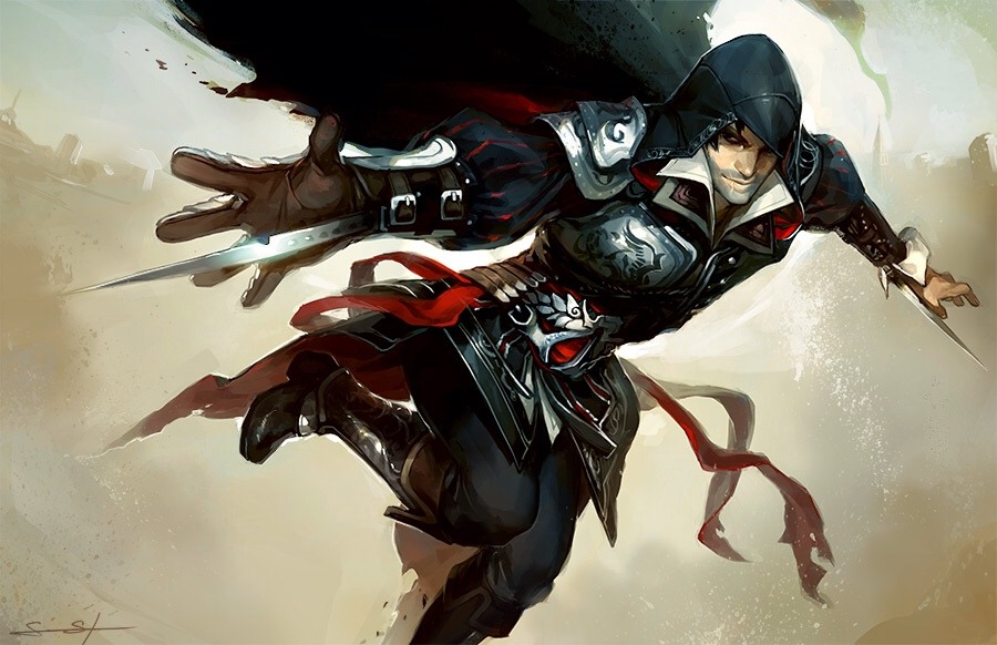 artistic-representation:  Ezio Auditore Art! 1) http://invisibleninja12.deviantart.com/art/Ezio-from-Assassin-s-Creed-131478864