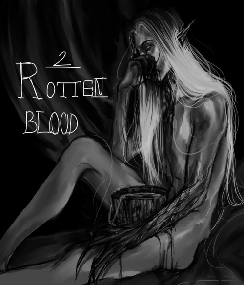 Drawtober Week 2: Rotten BloodTough to find an inn that will take a man who reeks of death. Tough to not reek of death when your body is trying to reduce itself to bone. Necromancers can’t win.Speedpaint