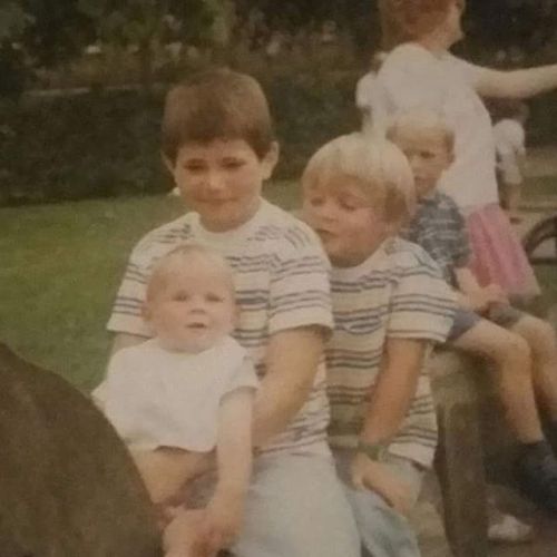 My Cousins And 1 When I Was A Baby #nostalgia #children #baby #flashback #throwback #old Photo #family