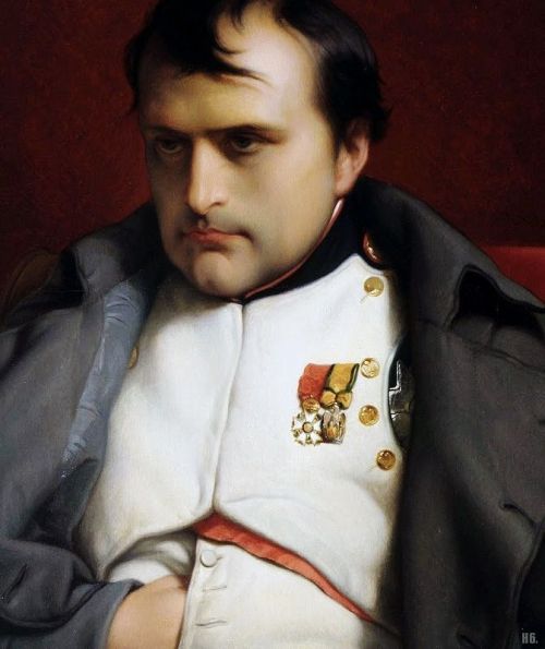 Napoleon at Fontainebleau. 1848. Paul Delaroche. French. 1797-1856. oil on canvas.