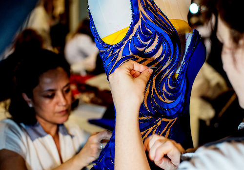 Atelier Versace Couture Spring 2015 – Backstage