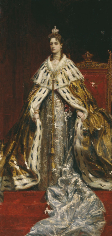 Portrait of Empress Alexandra Feodorovna (Alix of Hesse), Konstantin Makovsky