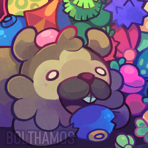 Bidoof’s Big Berry Extravaganza!!Comm for Sunnyokinawa on IG