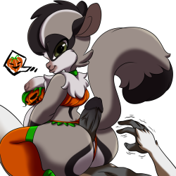 scaitblue:  since I will be busy for a big while… I let you guys this pumpkin for the night~  such a treat &lt;3