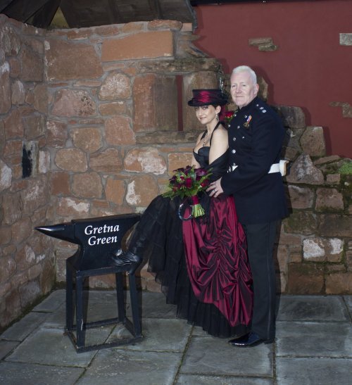 Helen and Nick&rsquo;s wedding day November 2013. Helen looks wonderful in her Revanche de La Femme 